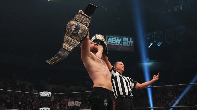 Jon Moxley Defeats Cm Punk To Become Aew World Champion Aew Dynamite