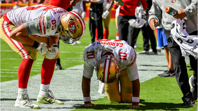 49ers locker room reacts to Jimmy Garoppolo’s knee injury