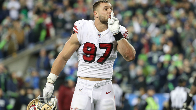 Nick Bosa named NFL Rookie of the Year, one of two 49ers to make All-Rookie Team