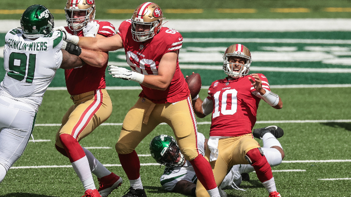 Garoppolo, Mostert both ruled out for second half vs. Jets