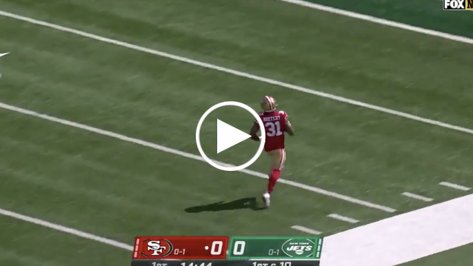 Raheem Mostert embarrasses Jets with untouched, 80-yard touchdown on first play