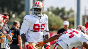 49ers Practice Report: Javon Kinlaw becomes ‘an issue’ for the offensive line