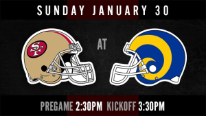 Niners at Rams: Sunday, January 30th