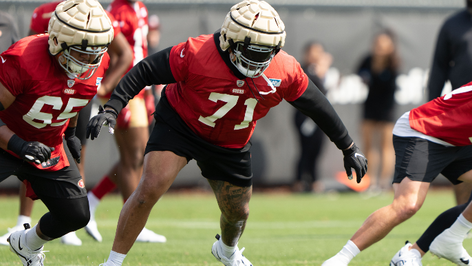 49ers Notebook: Trent Williams offers perspective as defense remains imperious in first padded practice