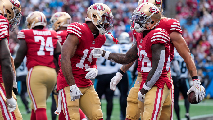 49ers roll over Panthers, hold breath over injury worries